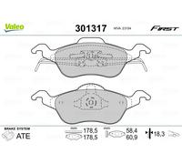 VALEO 301317 Brake pad set
