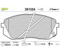 BRAKE PAD SET DISC BRAKE 301324 FOR HYUNDAI ix35/SUV TUCSON/III/IX35 i40/CW 1.7L
