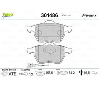 VALEO 301486 Brake pad set
