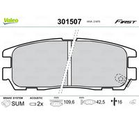 VALEO 301507 Brake Pad Set, disc brake for HOLDEN,ISUZU,OPEL,VAUXHALL
