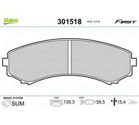BRAKE PAD SET DISC BRAKE 301518 FOR MITSUBISHI PAJERO/SHOGUN/IV/Van/III 3.2L