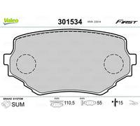 VALEO 301534 Brake pad set