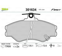 VALEO 301634 Brake pad set