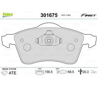 VALEO 301675 Brake Pad Set, disc brake for VW
