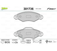 VALEO 301736 Brake pad set