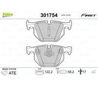 VALEO 301754 Brake pad set