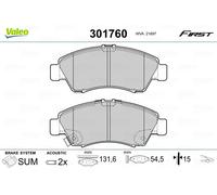 VALEO 301760 Brake Pad Set, disc brake for HONDA