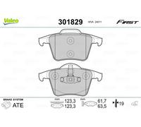 VALEO 301829 Brake pad set