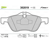 VALEO 302019 Brake Pad Set, disc brake for MINI