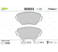 Front Disc Brake Pad Set VALEO Fits TOYOTA Picnic Rav 4 II 446544110 NEW