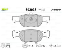 VALEO 302038 Brake Pad Set, disc brake for FIAT