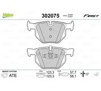 Brake pads Rear Axle 302075 VALEO for BMW 3 Touring 3 3 Convertible 3 Coupe X1