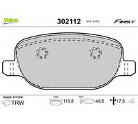 VALEO 302112 Brake pad set