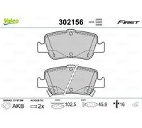 VALEO 302156 Brake pad set