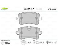 VALEO 302157 Brake Pad Set, disc brake for AUDI,AUDI (FAW)