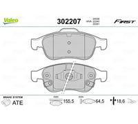 VALEO 302207 Brake pad set