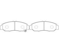 VALEO 302468 Brake pad set