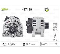 VALEO 437139 Alternator for CITRO?N,FIAT,LANCIA,PEUGEOT,PEUGEOT (DF-PSA)