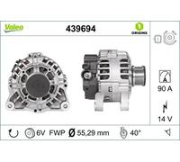 Valeo 439694 Alternator Fits Citroën Berlingo / Berlingo First 1.9 D 70 4WD