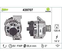 VALEO 439707 Alternator Fits Alfa Romeo MiTo CITROEN Nemo Fiat Lancia Peugeot