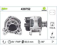 VALEO 439752 Alternator for VW