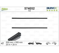 Valeo Silencio Wiper Blade Conventional Rubber V2 - Front or Rear - 500 mm