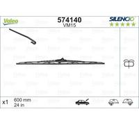 Valeo 574140 Silencio VM15 Front Windscreen Wiper Blade x1 Bracket 600mm 24"