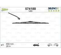 Valeo 574180 Wiper Blade Driver Side Passenger Side Fits Suzuki Toyota Vauxhall
