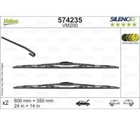Valeo 574235 Silencio VM200 Front Windscreen Wiper Blade Set 600mm 350mm 24" 14"