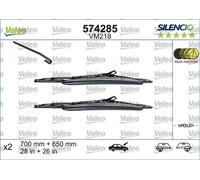 Valeo 574285 Silencio VM218 Front Windscreen Wiper Blade Set 700mm 650mm 28" 26"