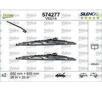 Valeo 574292 Silencio VM222 Performance Front Wiper Blade Set Spoiler 475mm 19"