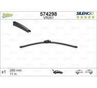 Valeo 574298 Silencio VR261 Rear Window Windscreen Wiper Blade x1 280mm 11"