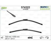 VALEO 574322 Wiper Blade Front 700mm/600mm Length Fits Citroen C4 Peugeot 307