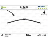 Valeo 574335 Silencio VR256 Rear Window Windscreen Wiper Blade x1 480mm 19"
