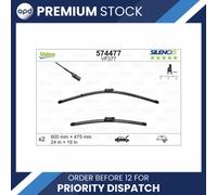 Valeo Replacement Parts Flat Wiper Blade With Spoiler Front 600 mm 574477