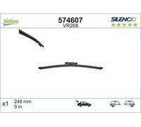 Valeo Wiper Blade Silencio VR268 (574607) - Rear 240mm - Fits Mercedes-Benz A-Class 2012-2018