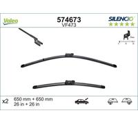 VALEO 574673 Wiper Blade Front Fits Chevrolet Volt Opel Ampera Peugeot Vauxhall