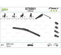 VALEO 575001 Wiper Blade for AUDI,CHRYSLER,FIAT,FORD,FORD AUSTRALIA,HYUNDAI