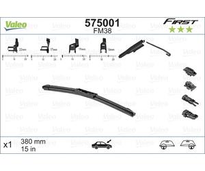 VALEO 575001 Wiper Blade for AUDI,CHRYSLER,FIAT,FORD,FORD AUSTRALIA,HYUNDAI