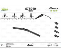 Valeo 575010 First Multiconnection FM70 Front Wiper Blade x1 Flat 700mm 28"
