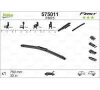 VALEO First Wiper - FM75 Unleash Clear Vision and Performance with the Flat Wiper Blade for Every Drive 750mm - Front - 1 Wiper Blade - 575011
