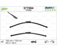 VALEO 577884 Wiper Blade Front 700mm/700mm Length Replacement For Ford Edge Kuga