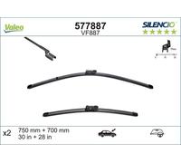VALEO 577887 Wiper Blade Front Fits Ford Tourneo Custom Transit Custom Renault