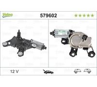 Valeo 579602 Rear Window Windscreen Wiper Motor 12V Replacement Spare LHD RHD