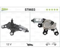 Valeo 579603 Rear Window Windscreen Wiper Motor 12V Replacement Spare LHD RHD