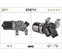 Valeo 579711 Wiper Motor Fits Renault Megane 1.4 16V 1.6 1.6 Flex-Fuel 1.6 16V