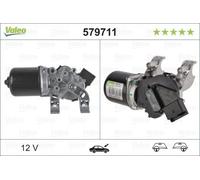 VALEO 579711 Wiper Motor Front 12V Voltage 3 Mount Holes Fits Renault Megane