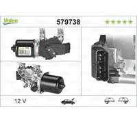 Valeo Wiper Motor 579738 – Front 12V Replacement for Renault Clio (LHD/RHD)