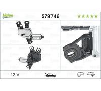 VALEO - Wiper Motor - Rear - 579746 - TIGUAN (5N) (2007 -)