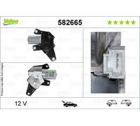 Valeo Wiper Motor 582665 Rear 12V - Fits Dacia Sandero, Nissan Micra